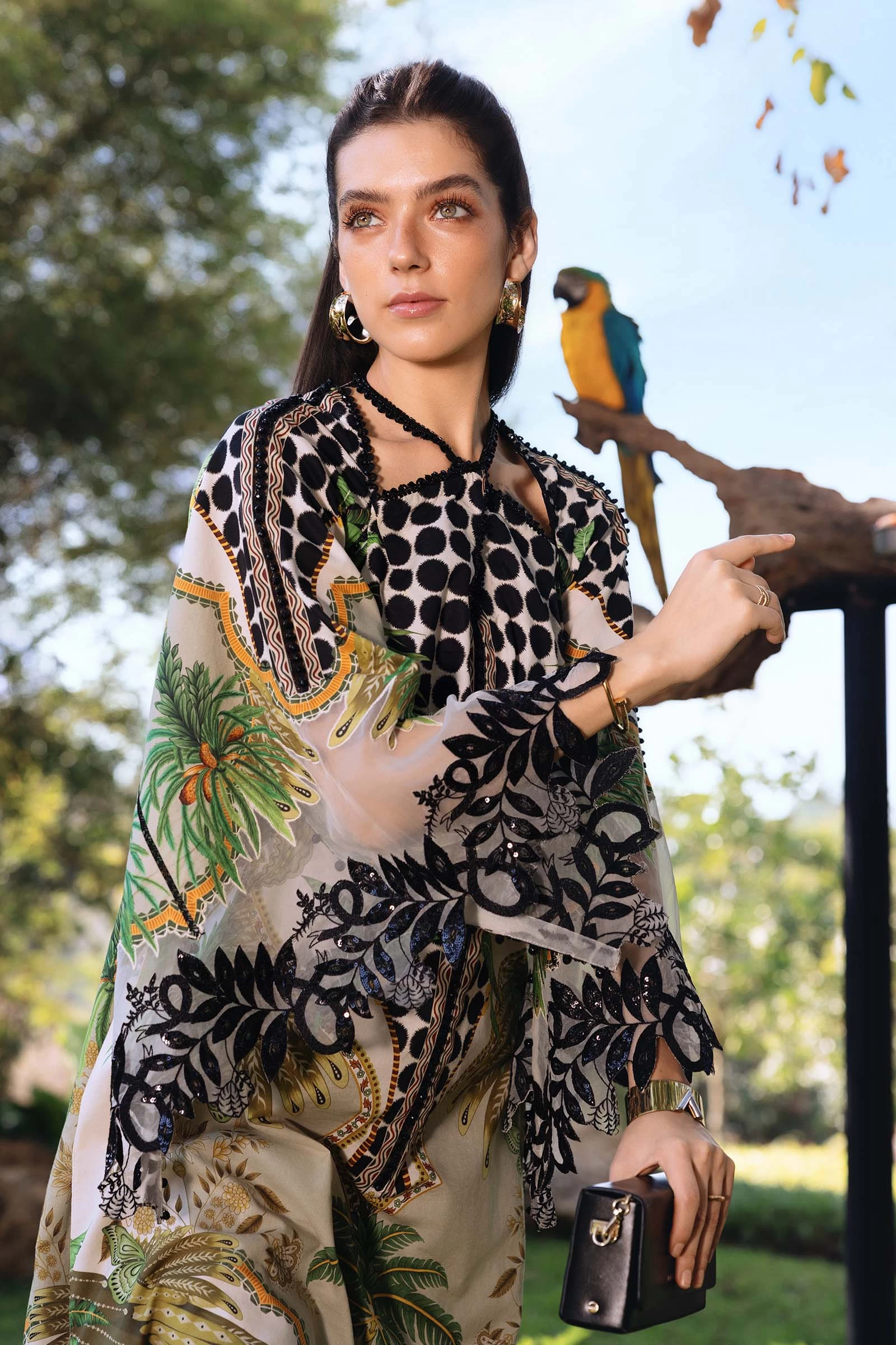 3 Piece Embroidered Lawn Suit - MPT-2905-A