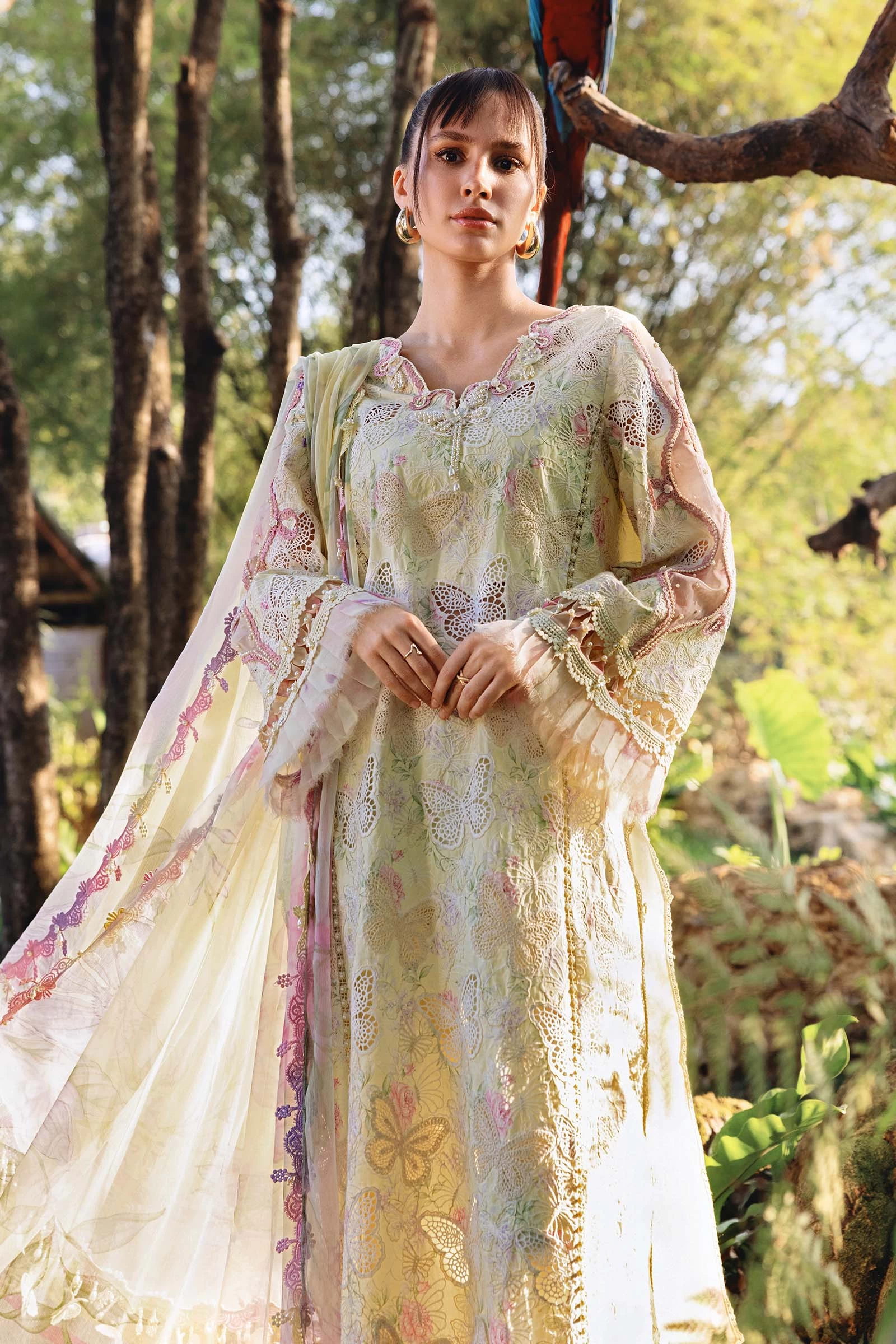 3 Piece Embroidered Lawn Suit - MPT-2901-B