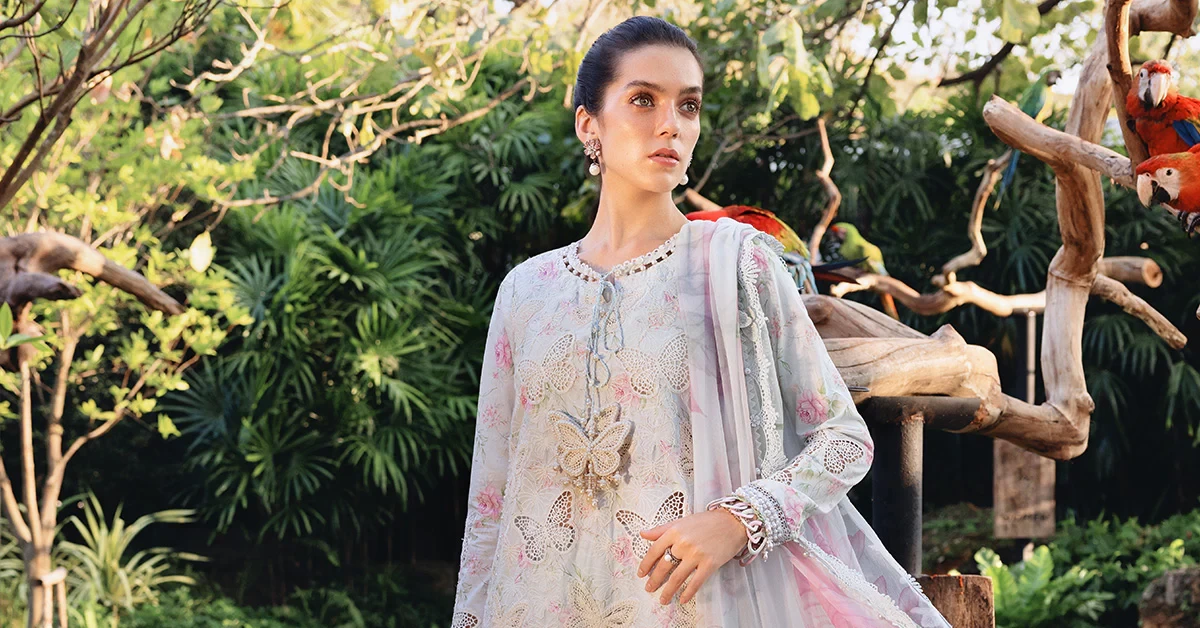 3 Piec Embroidered Lawn Suit - MPT-2901-A
