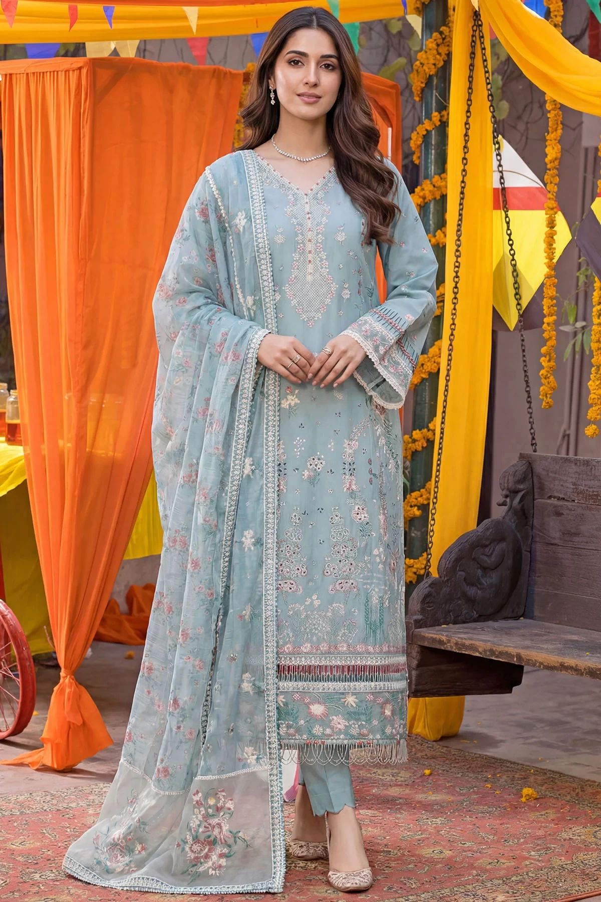 5918-ADELIA EMBROIDERED LAWN MWU05918-999-ADELIA