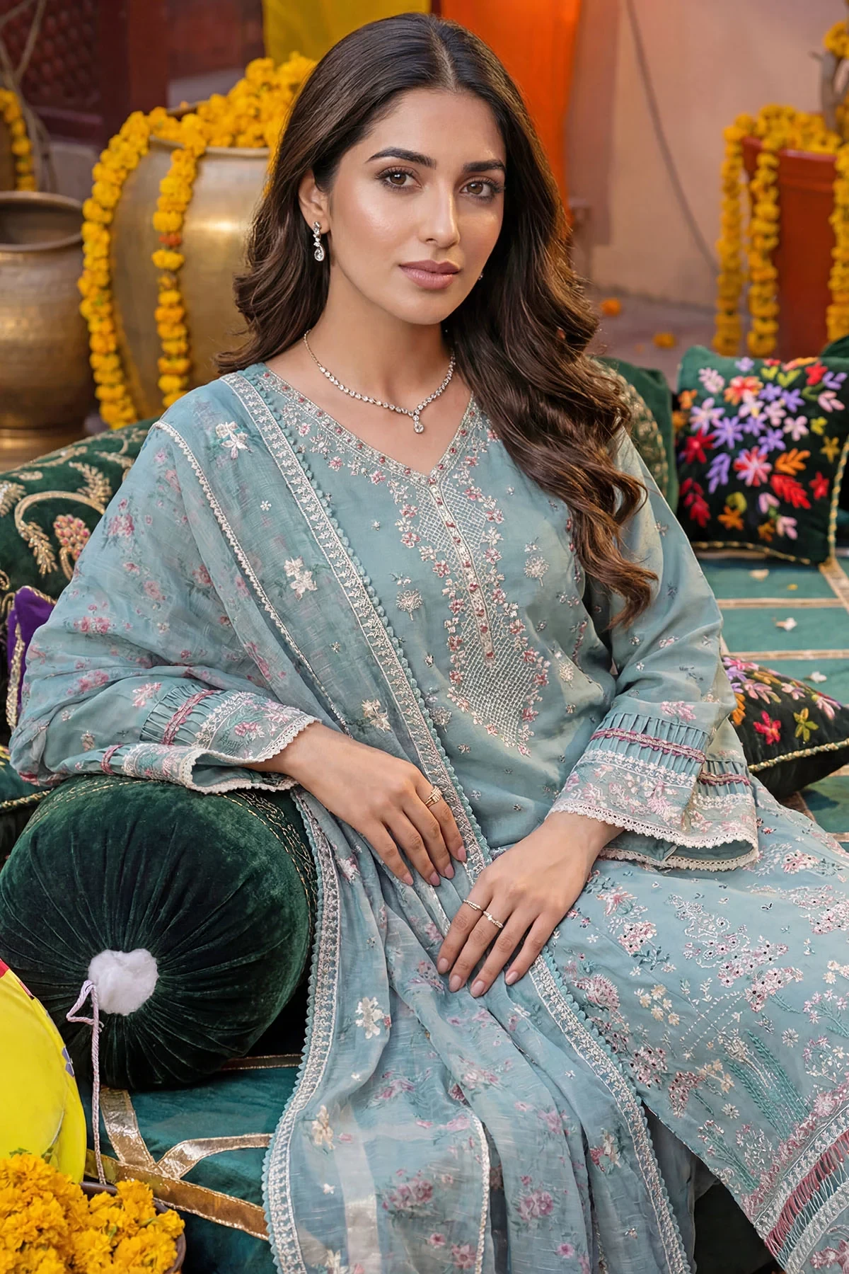 5918-ADELIA EMBROIDERED LAWN MWU05918-999-ADELIA