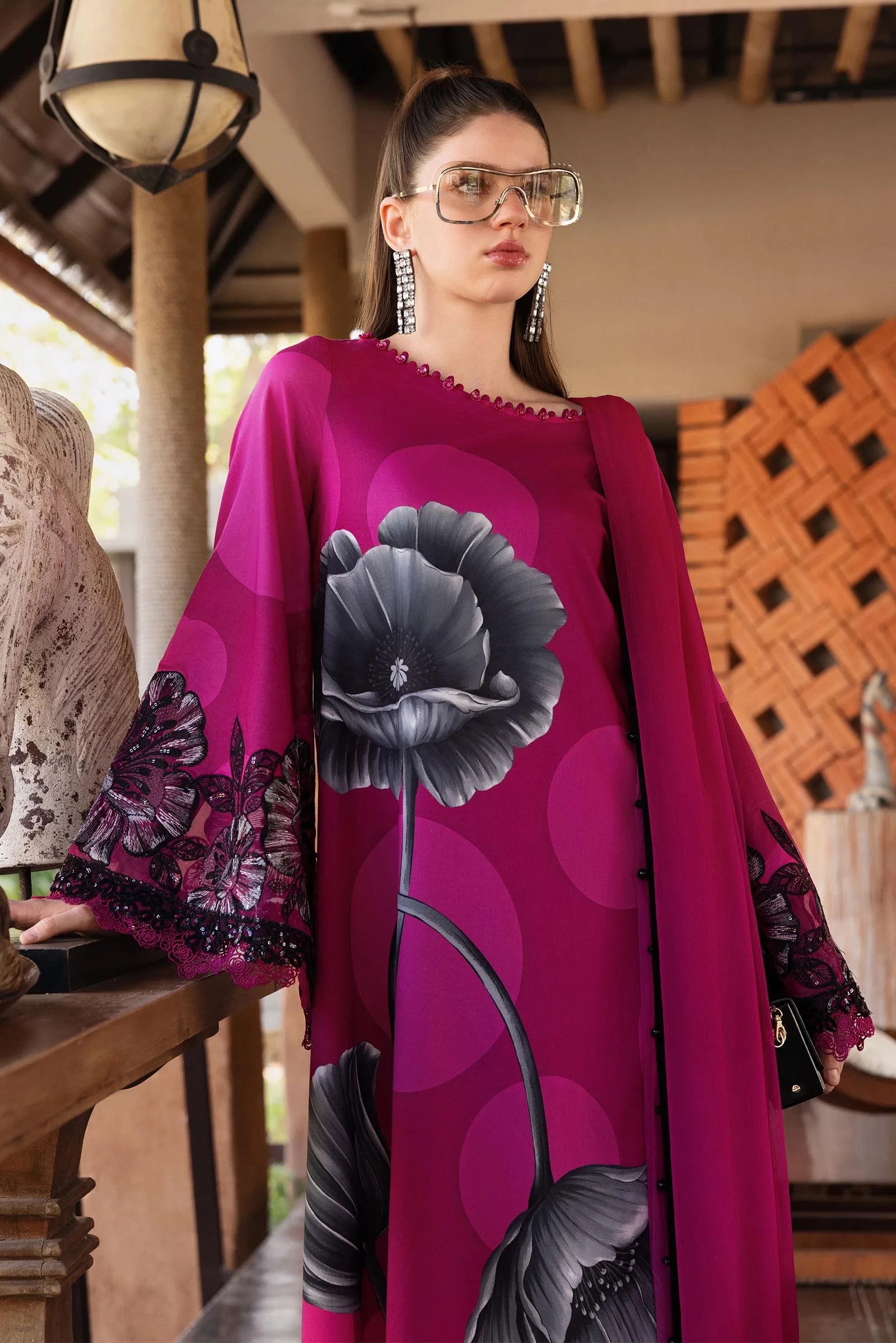 3 Piece Embroidered Lawn Suit - MPT-2913-B