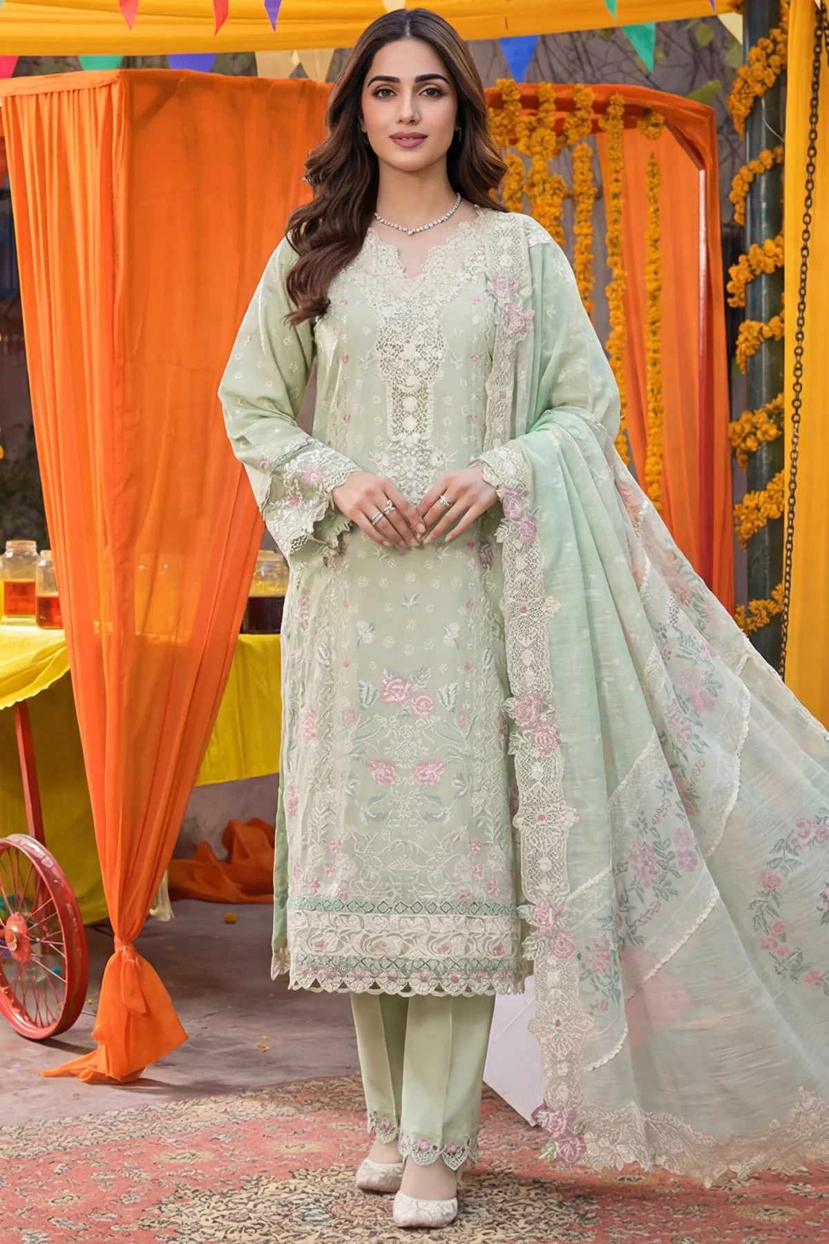 5920-MIRAE EMBROIDERED LAWN MWU05920-999-MIRAE