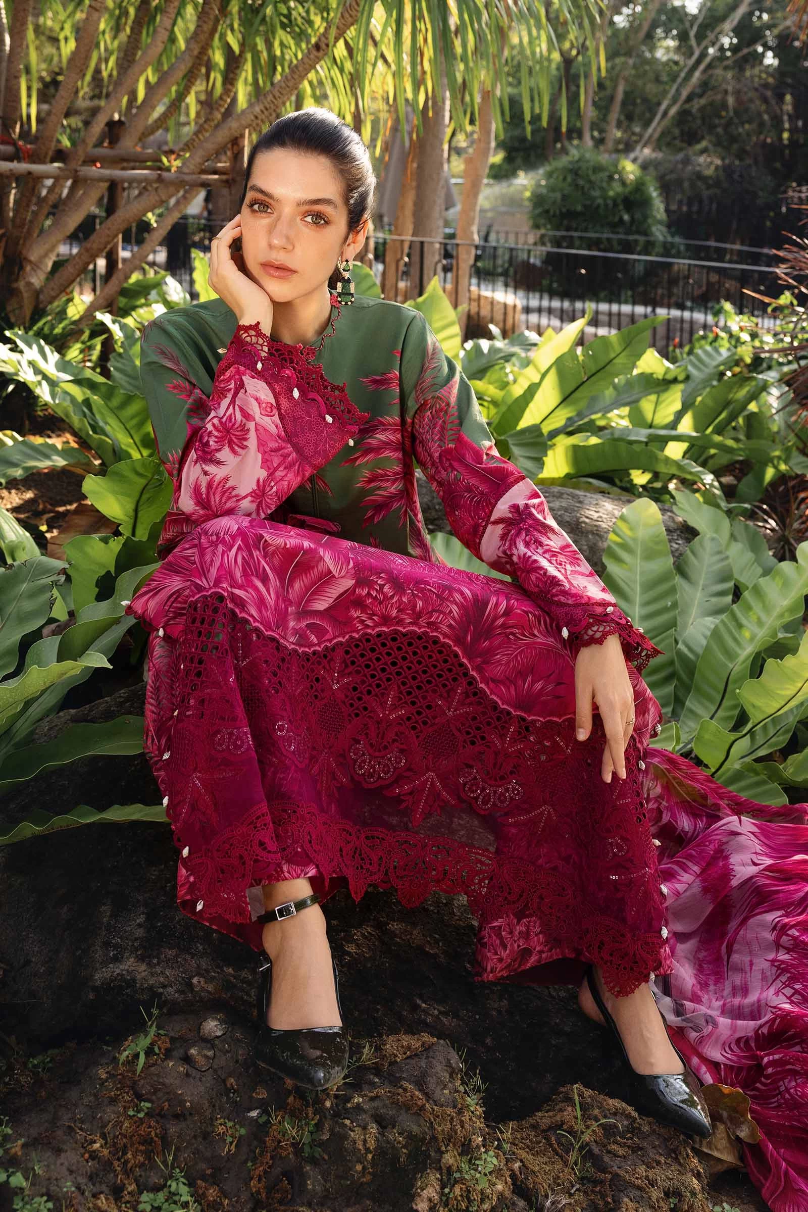 3 Piece Embroidered Lawn Suit - MPT-2911-B