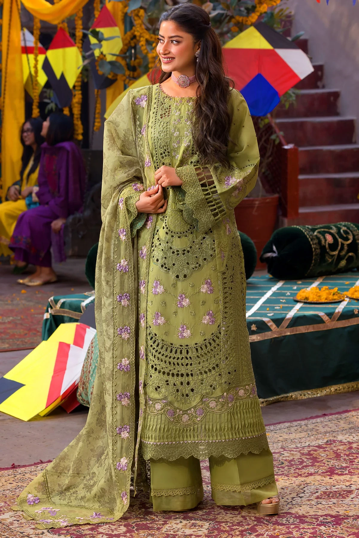 5932-NISA EMBROIDERED LAWN UNSTITCHED MWU05932-999-NISA