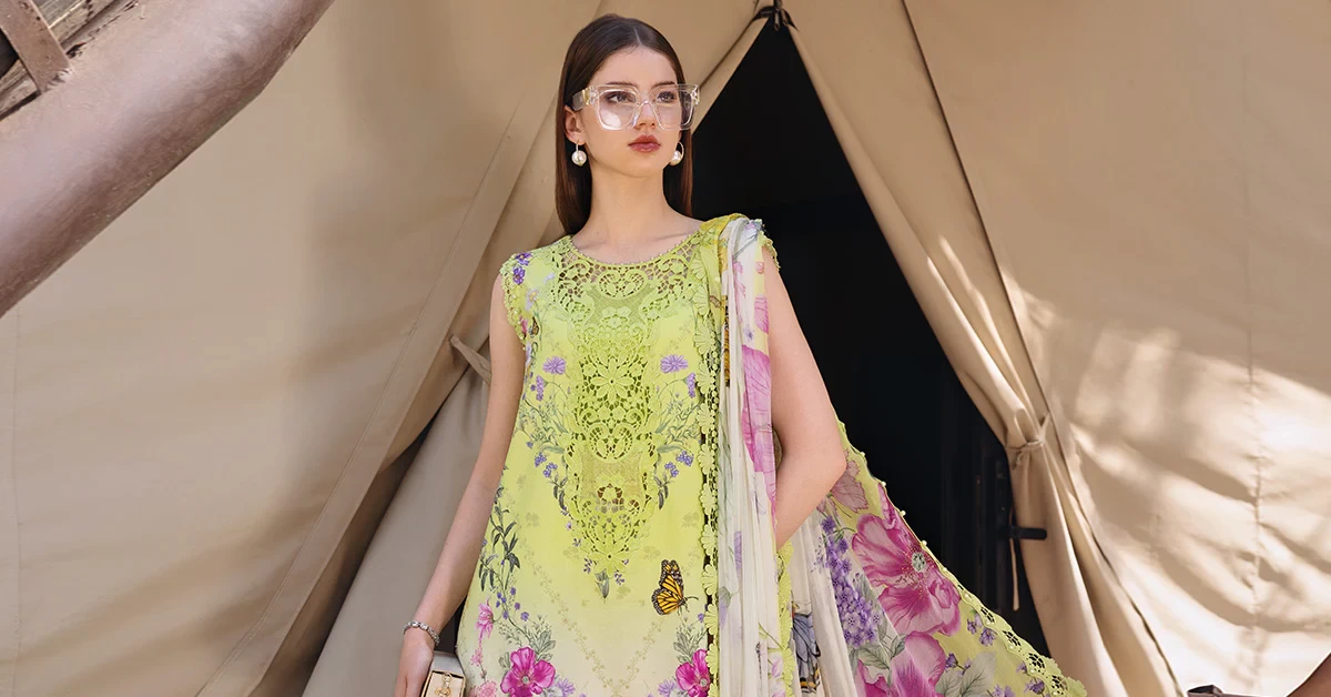 3 Piece Embroidered Lawn Suit - MPT-2909-A