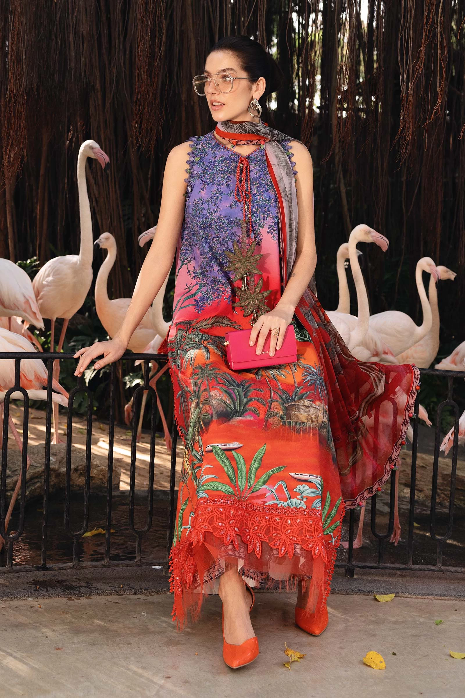 3 Piece Embroidered Lawn Suit - MPT-2907-B