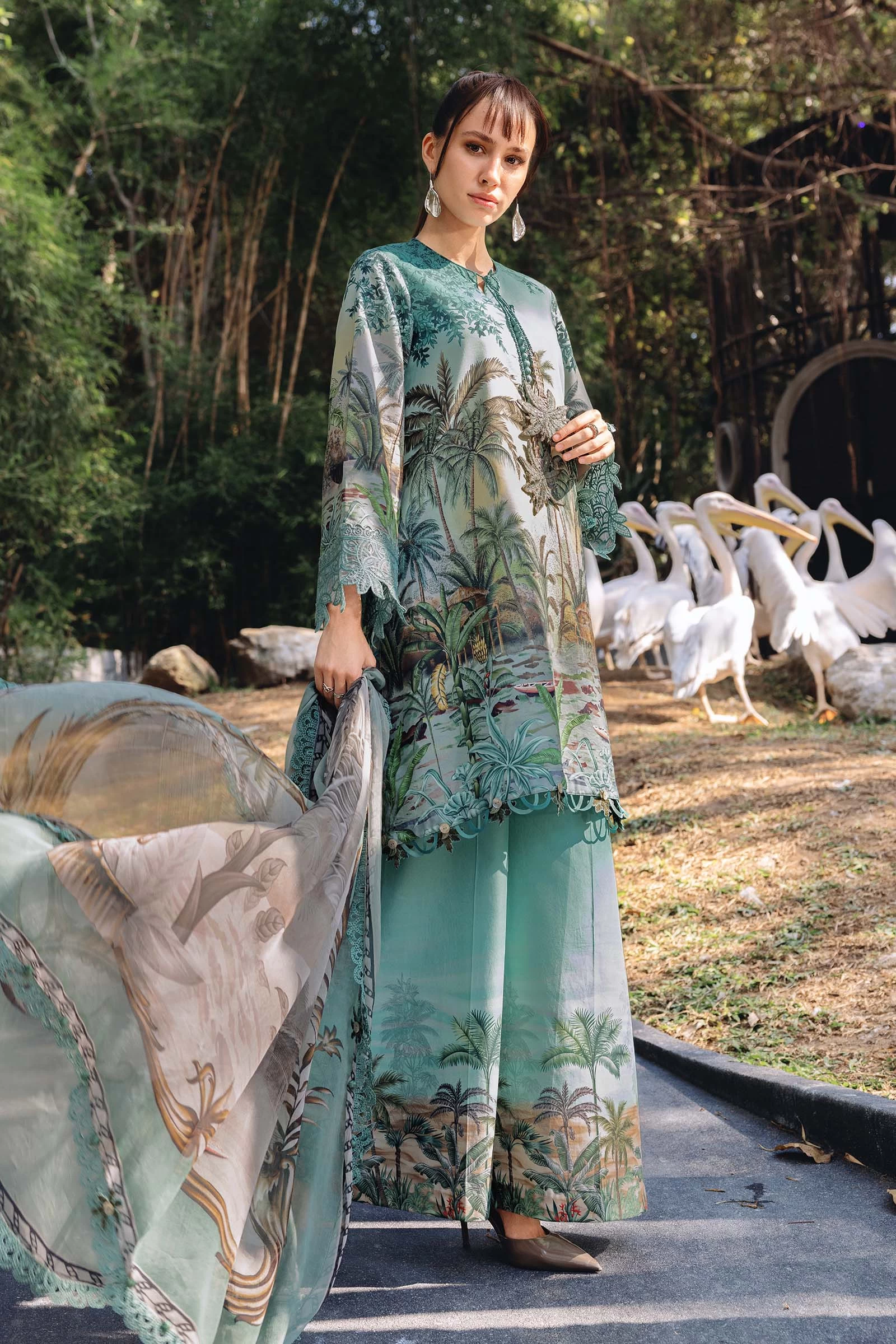 3 Piece Embroidered Lawn Suit - MPT-2907-A