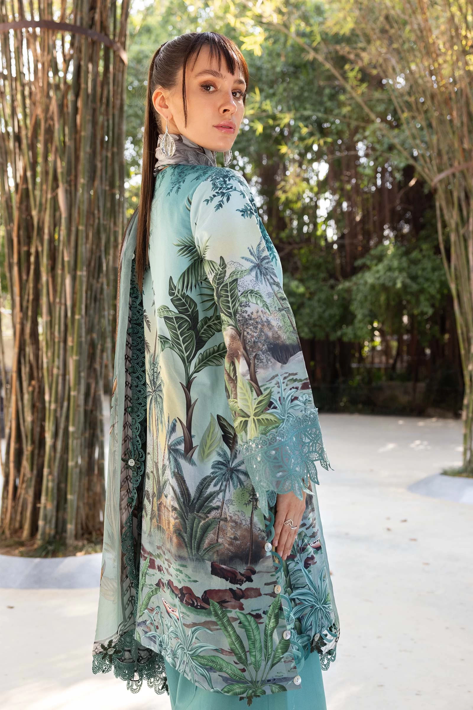 3 Piece Embroidered Lawn Suit - MPT-2907-A