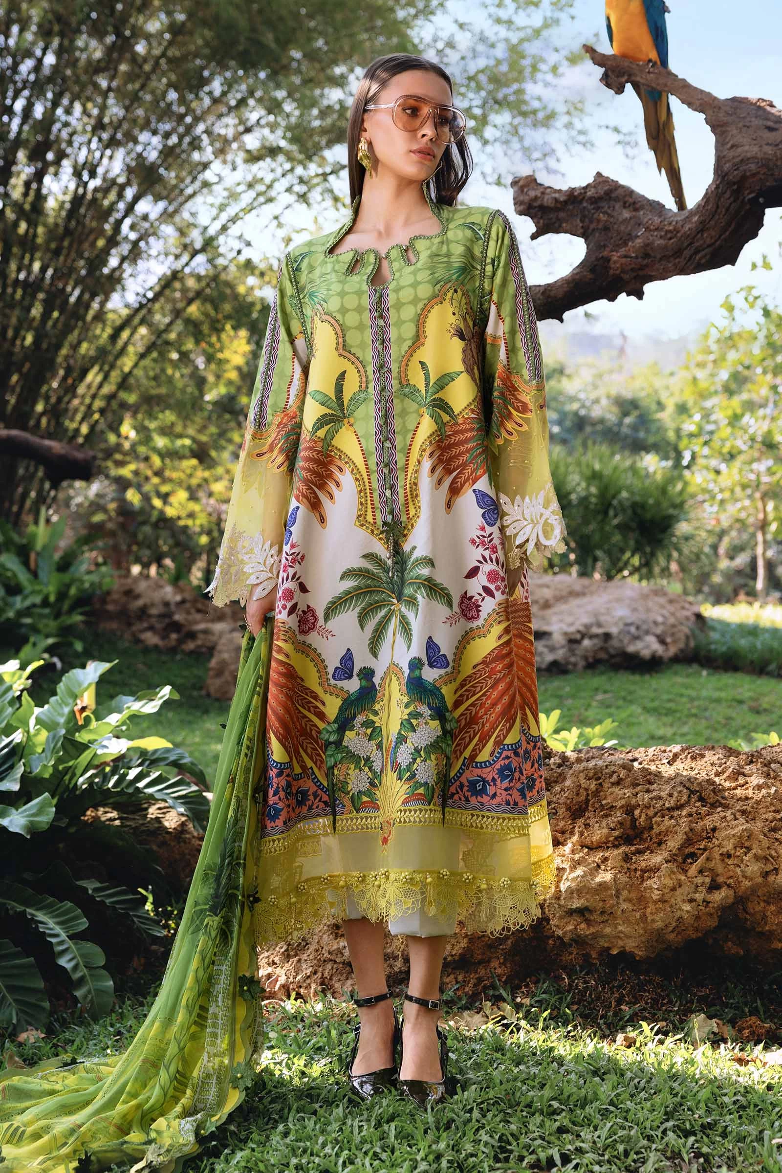 3 Piece Embroidered Lawn Suit - MPT-2905-B