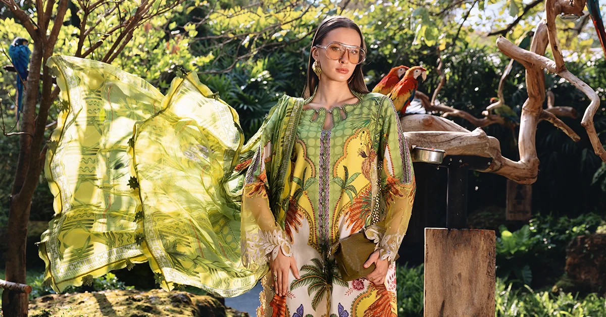 3 Piece Embroidered Lawn Suit - MPT-2905-B