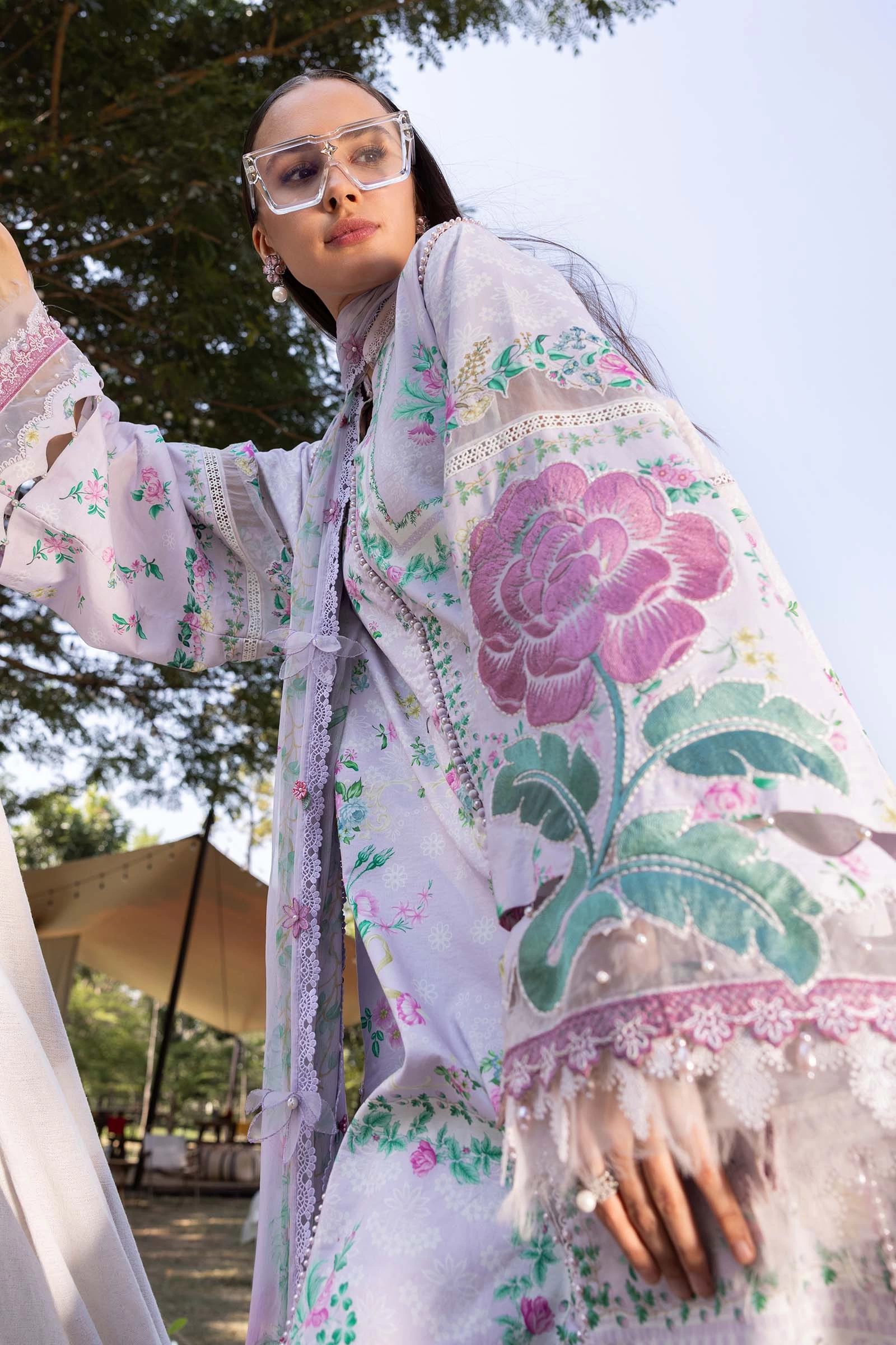 3 Piece Embroidered Lawn Suit - MPT-2904-A