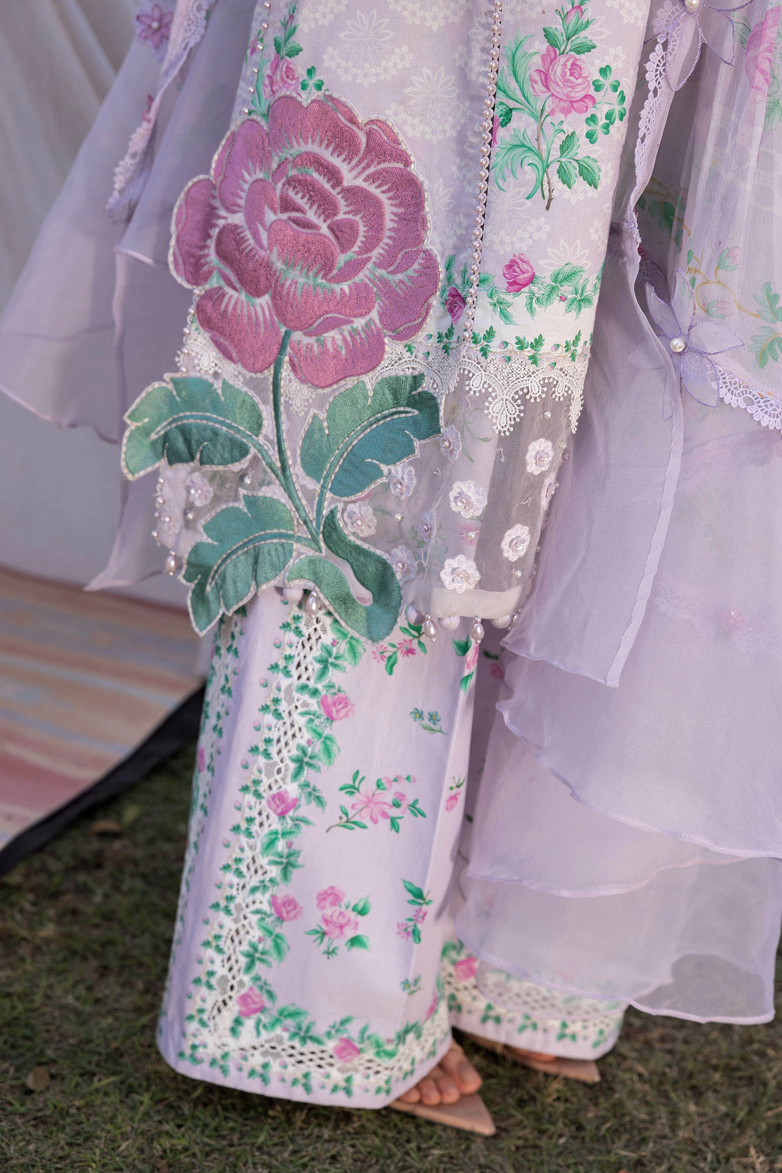 3 Piece Embroidered Lawn Suit - MPT-2904-A