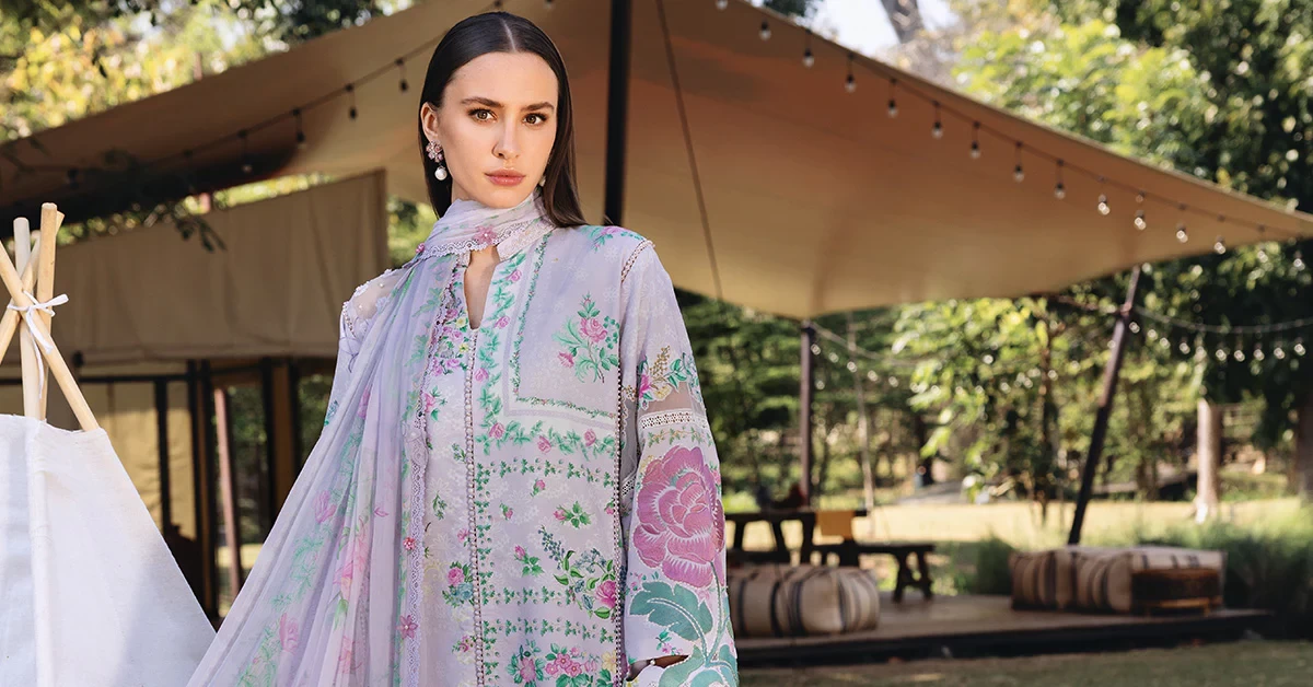 3 Piece Embroidered Lawn Suit - MPT-2904-A