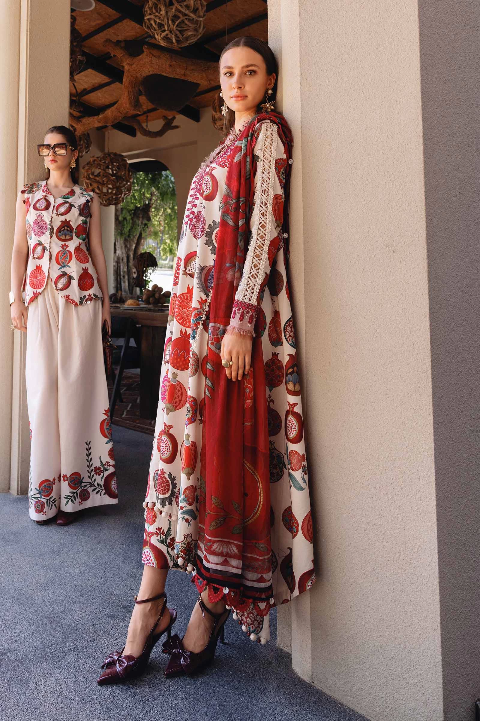 3 Piece Embroidered Lawn Suit - MPT-2903-A