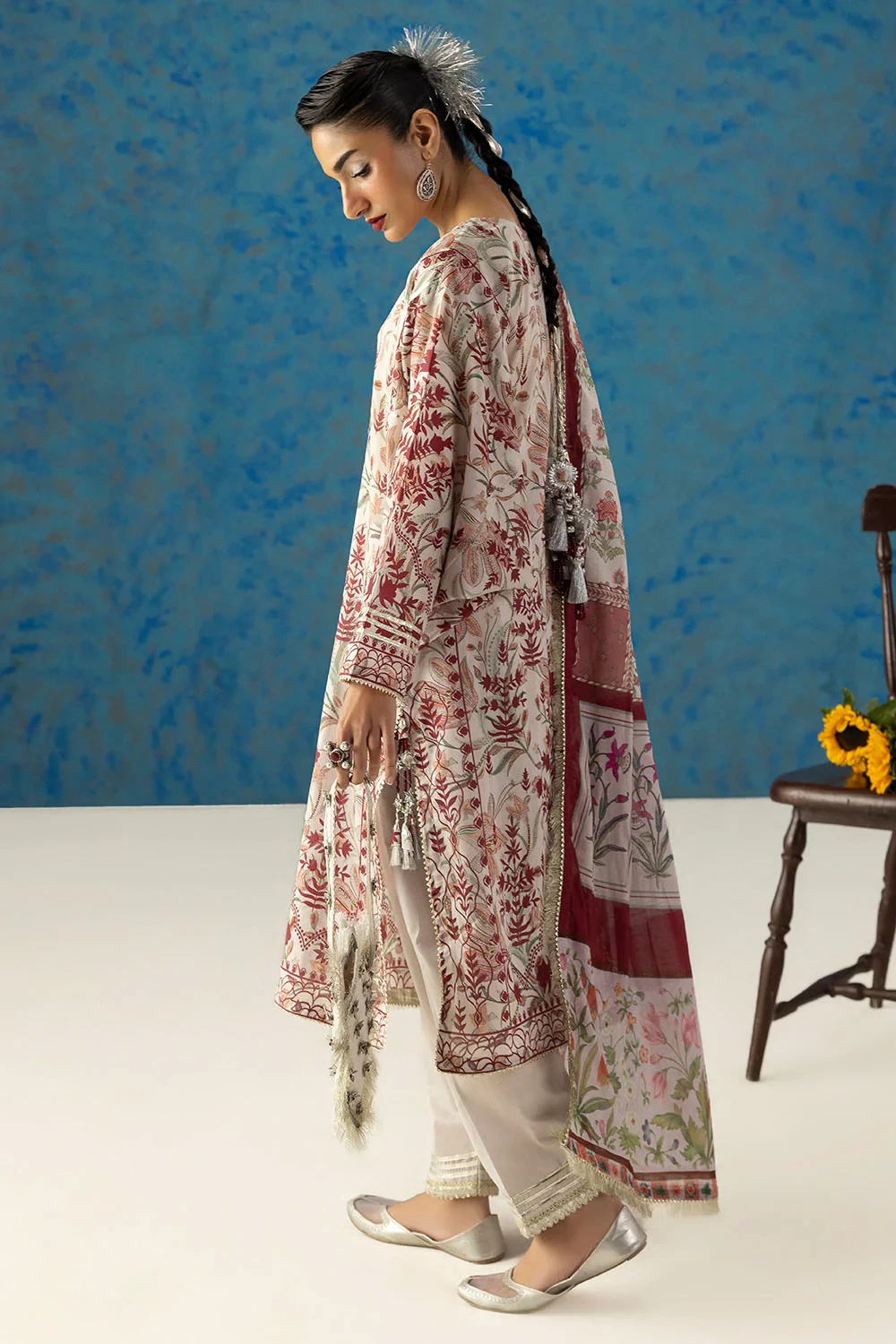 3 Piece Printed Lawn Suit with Dupatta CL-62138 - W-FB-HT-26-455538