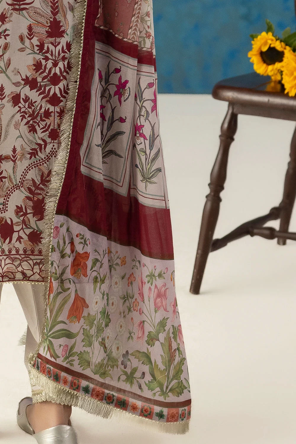 3 Piece Printed Lawn Suit with Dupatta CL-62138 - W-FB-HT-26-455538