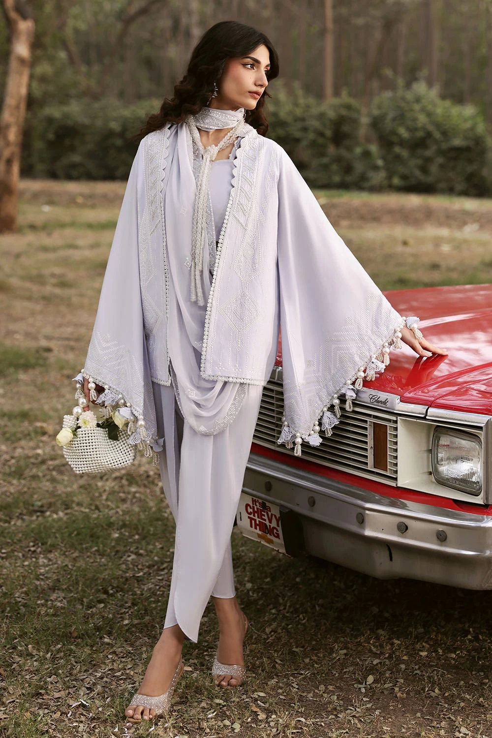 3 Piece Embroidered Lawn Suit with Embroidered Chiffon Dupatta KD-62007 - W-FB-L