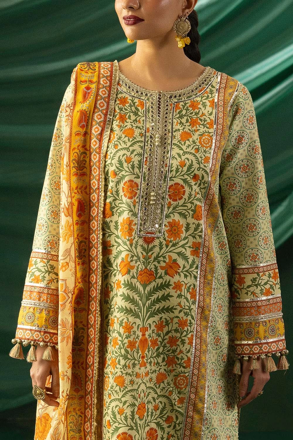 3 Piece Printed Lawn Suit with Dupatta CL-62140 - W-FB-HT-26-454696