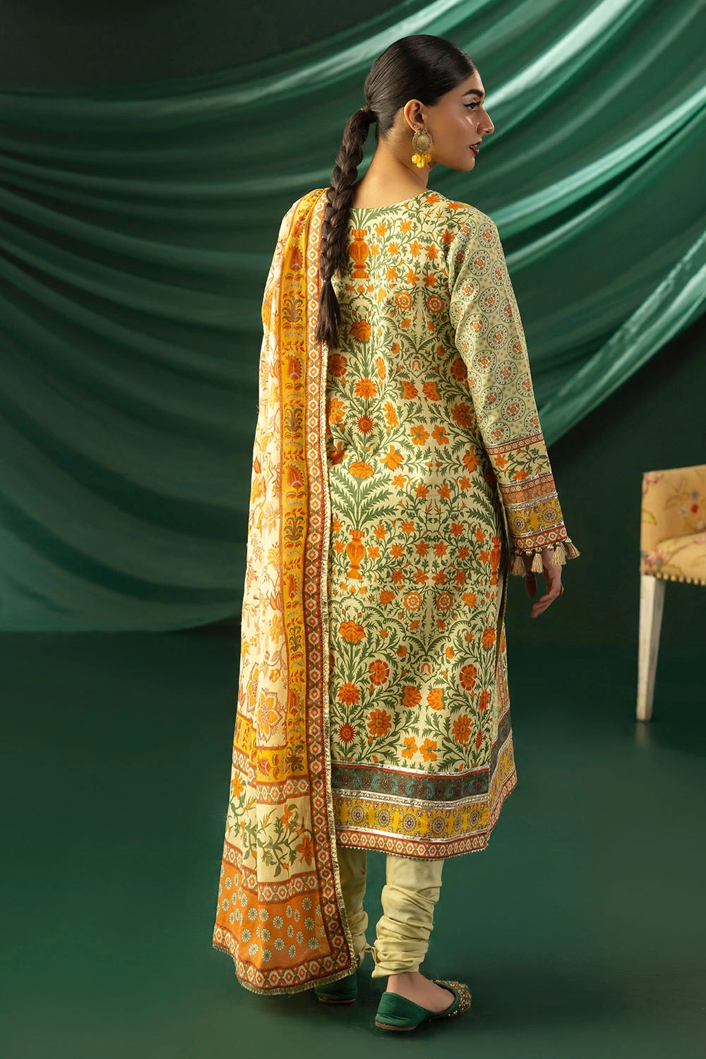 3 Piece Printed Lawn Suit with Dupatta CL-62140 - W-FB-HT-26-454696