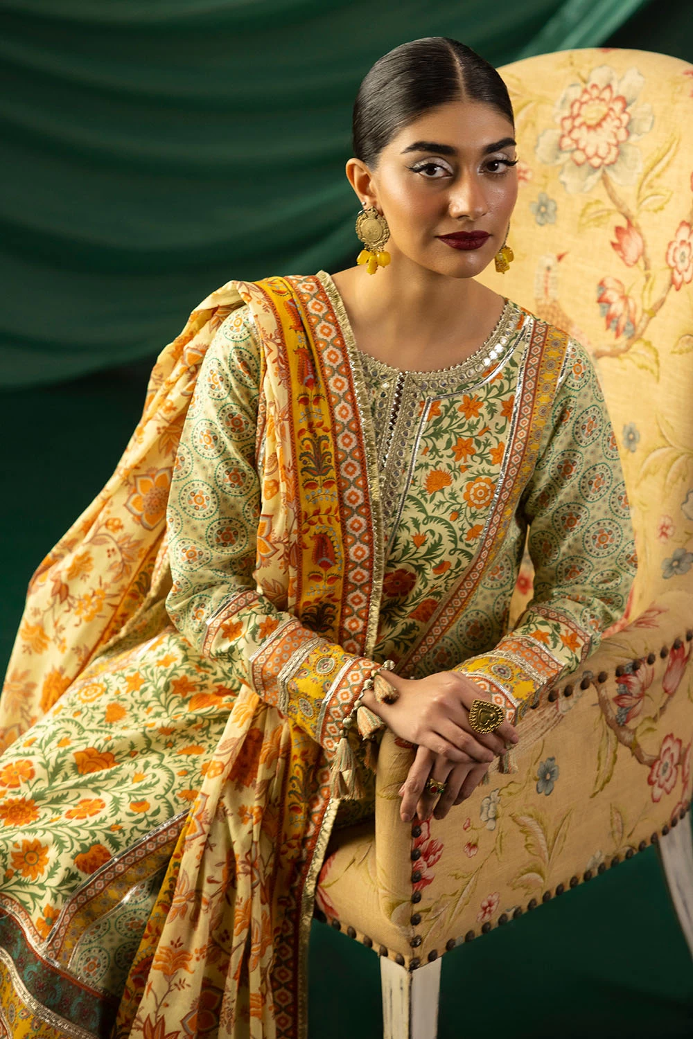 3 Piece Printed Lawn Suit with Dupatta CL-62140 - W-FB-HT-26-454696