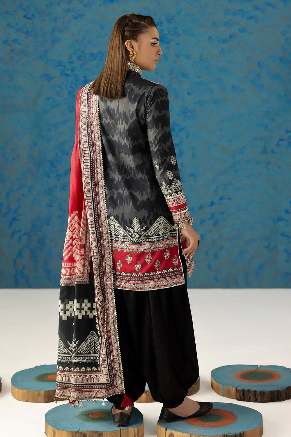 3 Piece Printed Lawn Suit with Dupatta CL-62229 - W-FB-HT-26-455537
