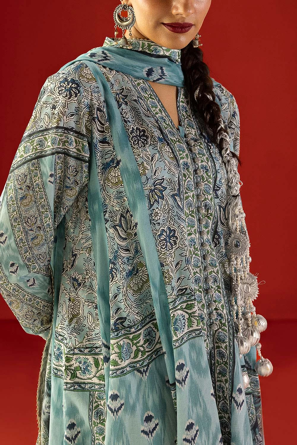3 Piece Printed Lawn Suit with Dupatta CL-62303 - W-FB-HT-26-455541