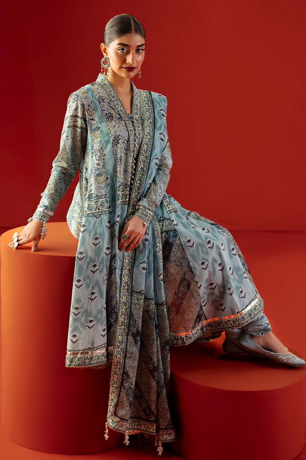 3 Piece Printed Lawn Suit with Dupatta CL-62303 - W-FB-HT-26-455541