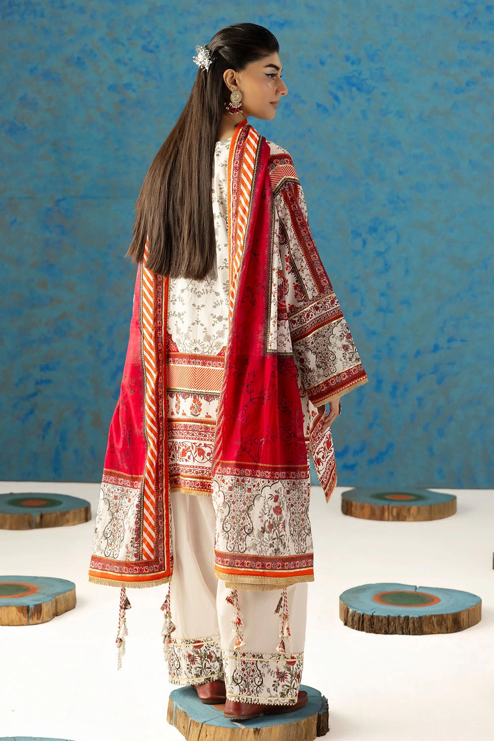 3 Piece Printed Lawn Suit with Dupatta CL-62181 -