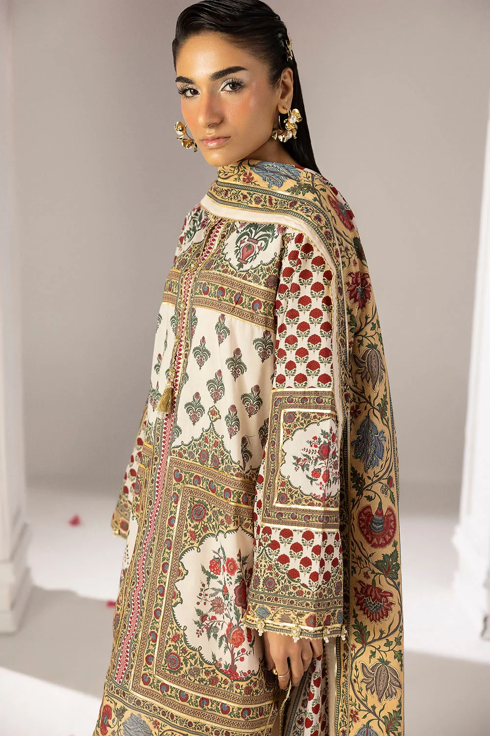3 Piece Printed Lawn Suit with Dupatta CL-62248 - W-FB-HT-26-455543