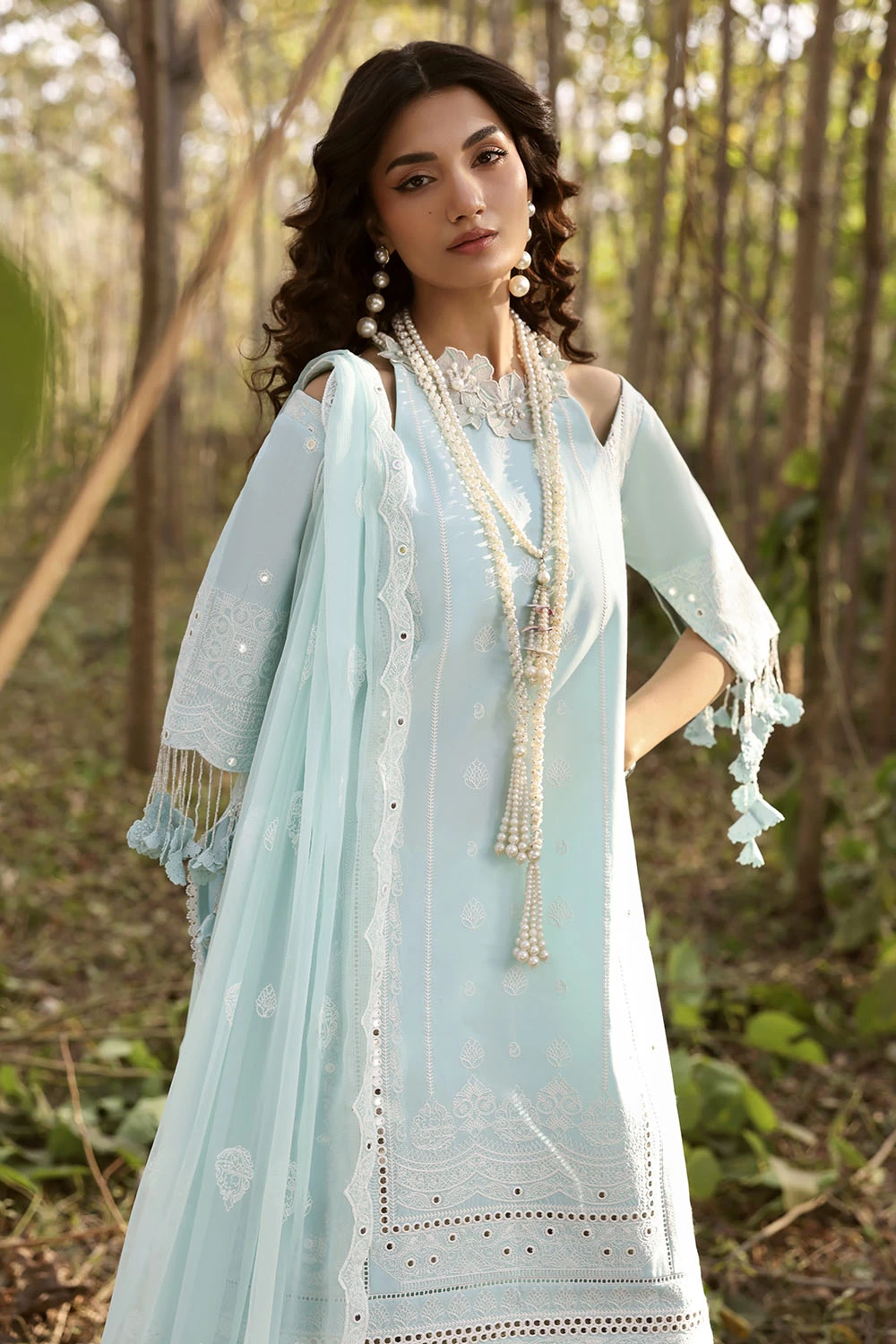 3 Piece Sequins Embroidered Lawn Suit with Chiffon Dupatta PM-62024 - W-FB-LUX-2