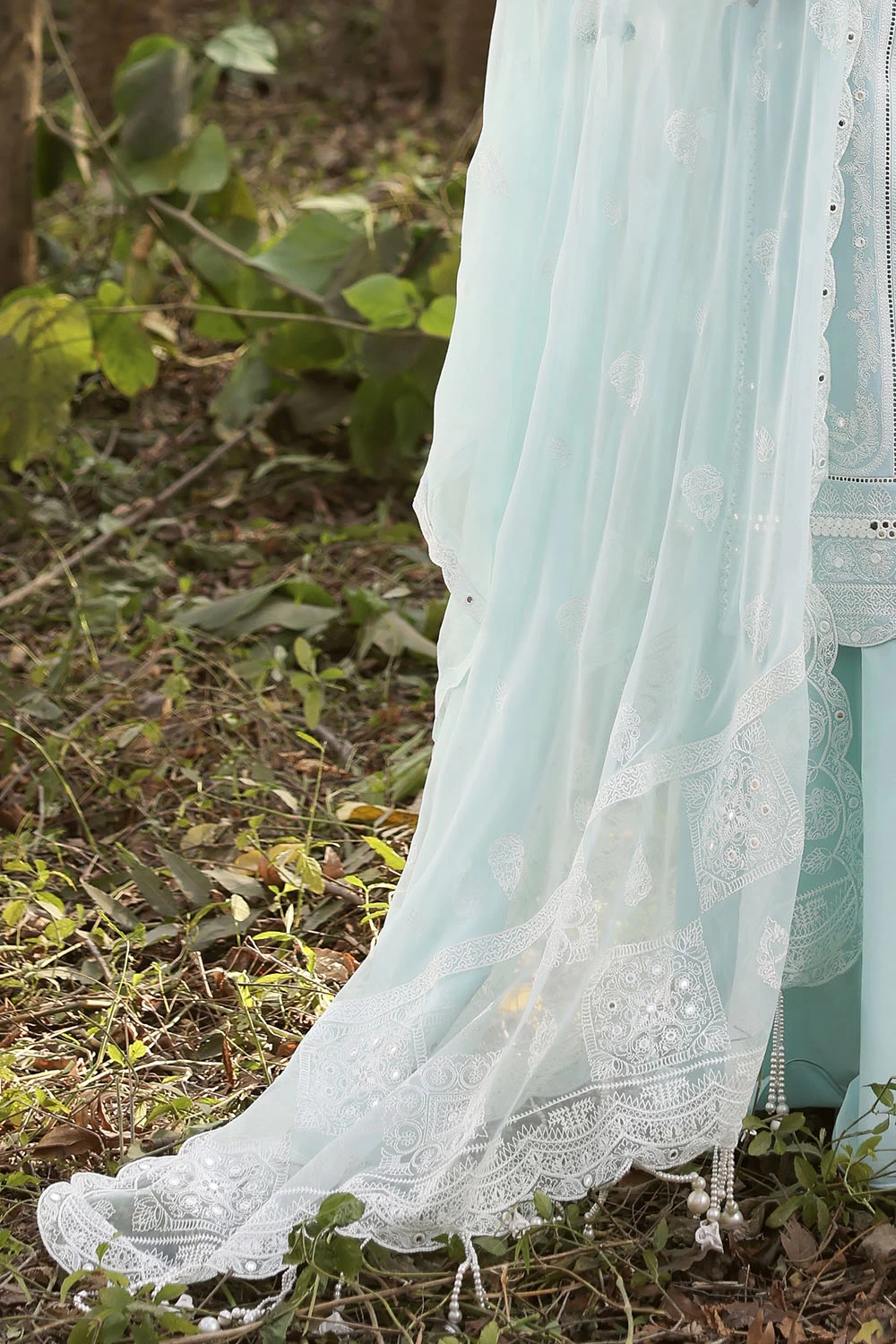 3 Piece Sequins Embroidered Lawn Suit with Chiffon Dupatta PM-62024 - W-FB-LUX-2