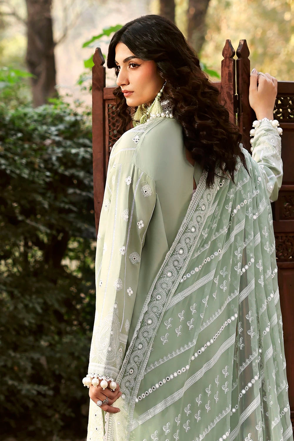 3 Piece Sequins Embroidered Lawn Suit with Chiffon Dupatta PM-62023 - W-FB-LUX-2