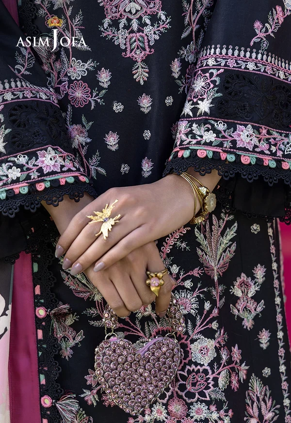 Embroidered Lawn 3 Pcs - SKU: AJULW-05-UNS