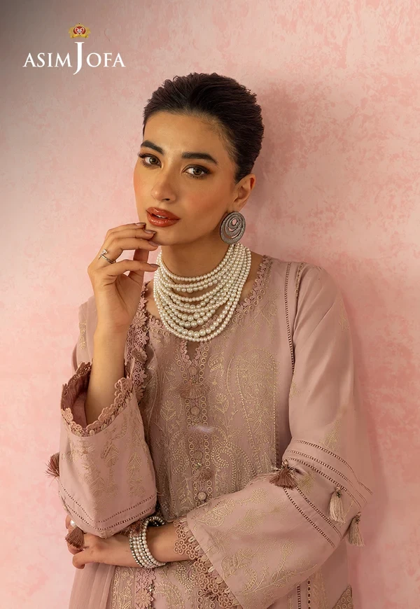 Embroidered Lawn Unstitched 3 Pcs- SKU: AJULW-11-UNS