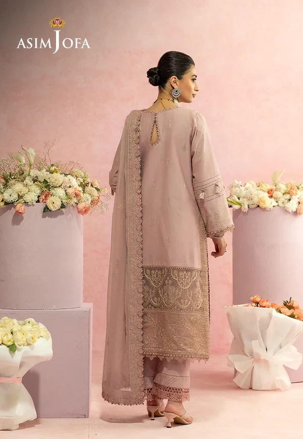 Embroidered Lawn Unstitched 3 Pcs- SKU: AJULW-11-UNS