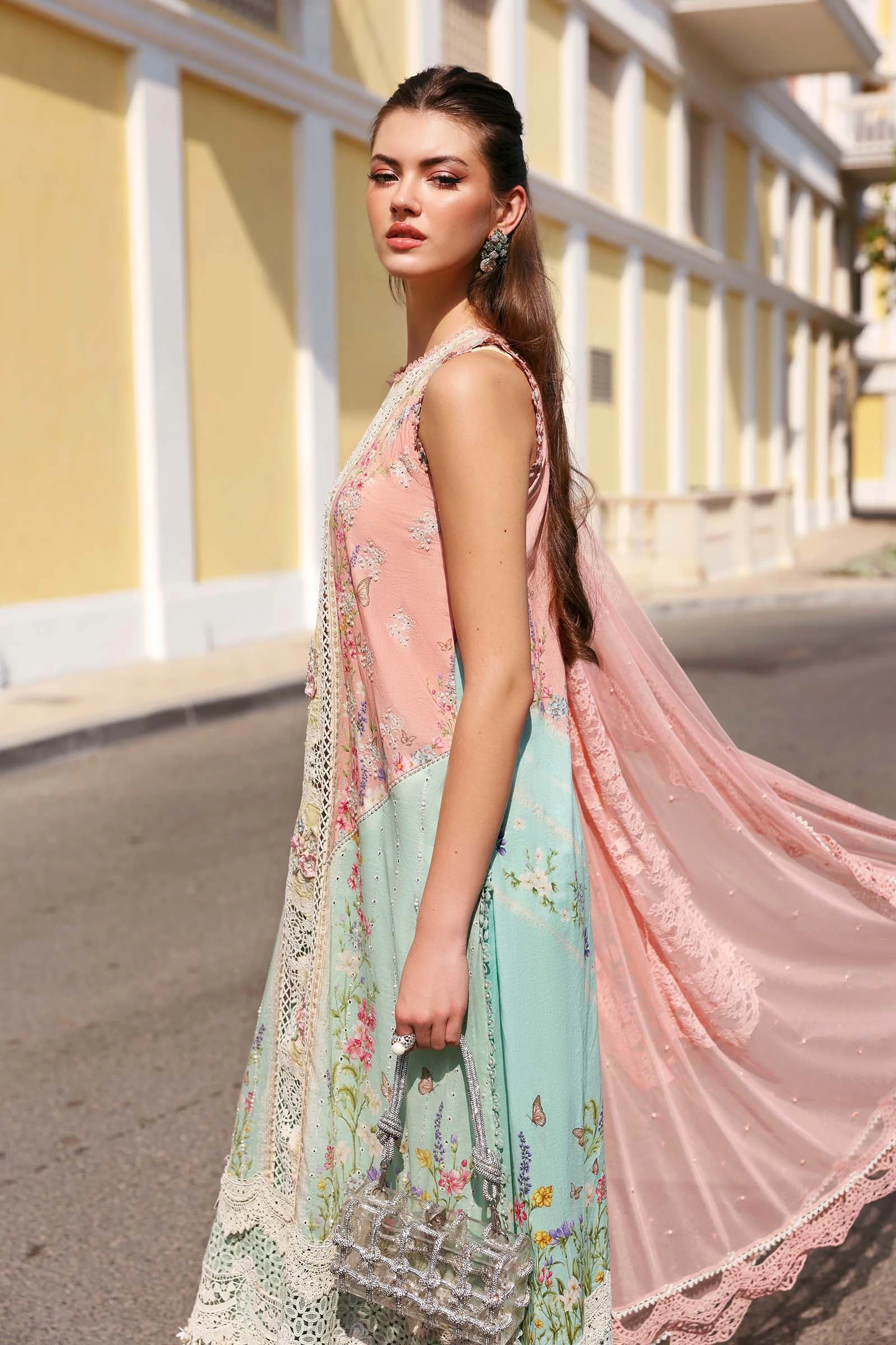 3 Piece Embroidered Lawn Suit - D-2606-A-Default