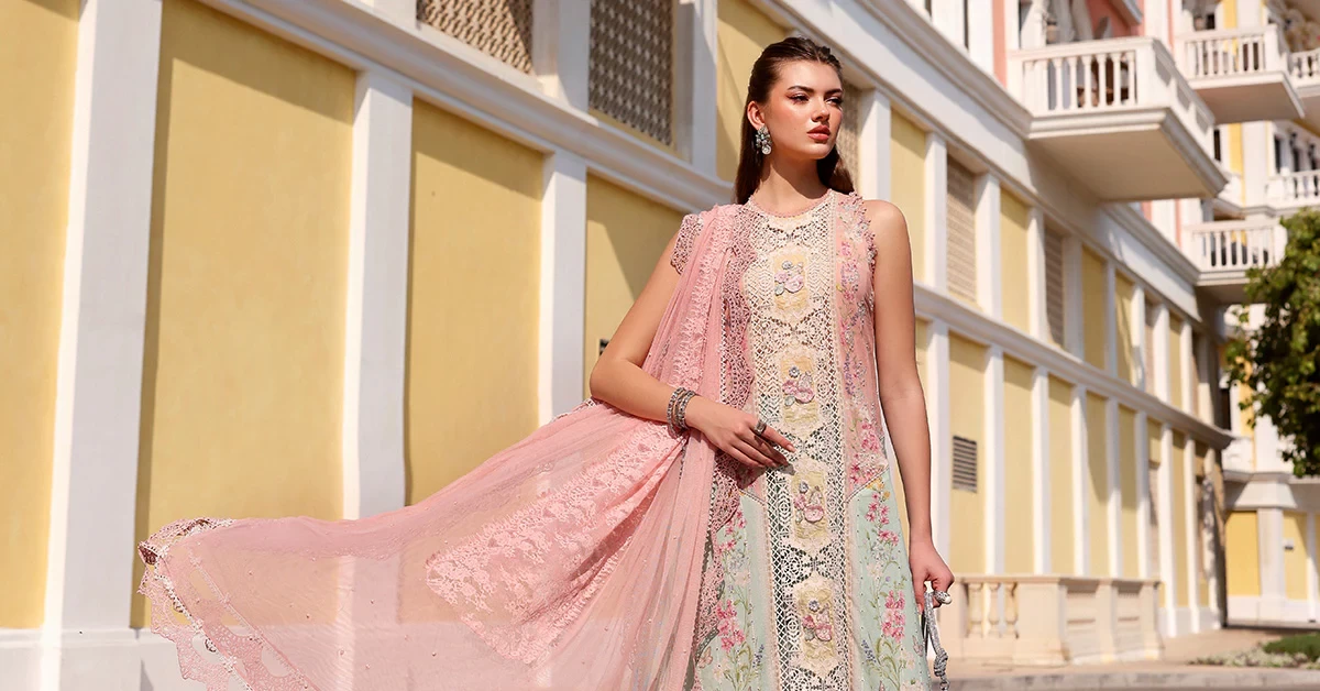 3 Piece Embroidered Lawn Suit - D-2606-A-Default