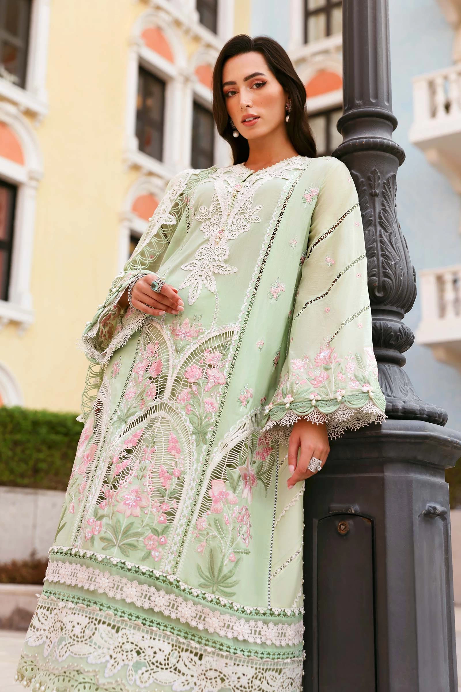 3 Piece Embroidered Lawn Suit - D-2611-A-Default