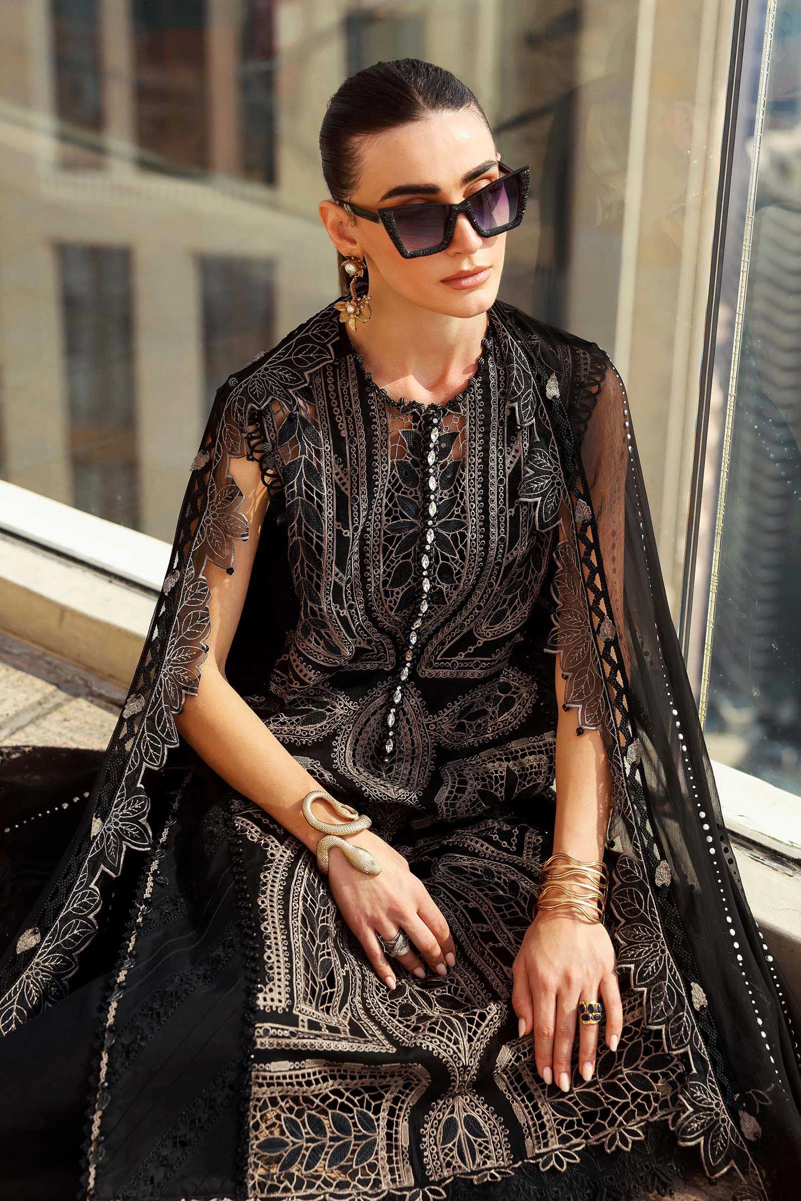 3 Piece Embroidered Lawn Suit - D-2608-B-Default