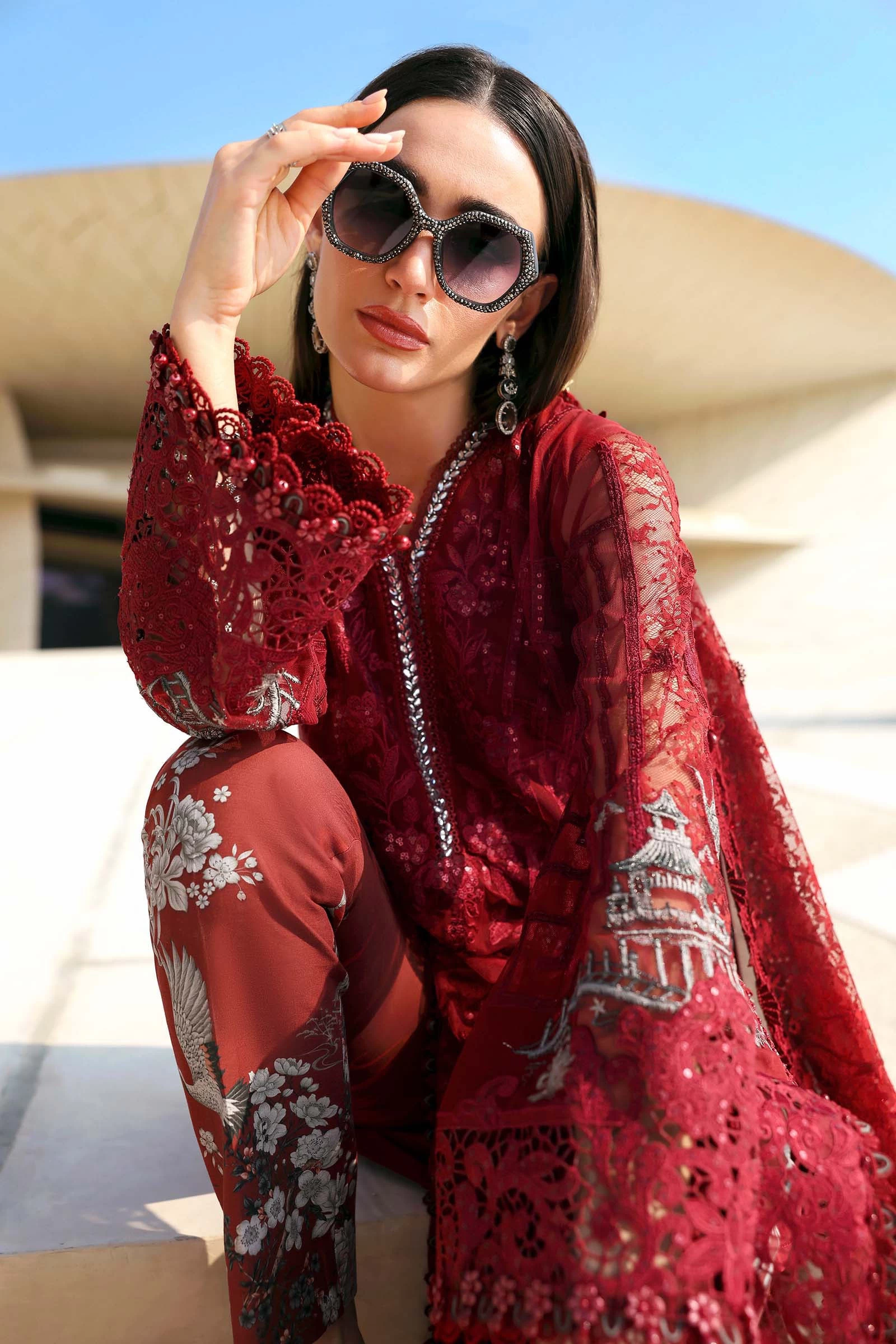 3 Piece Net Suit - D-2607-A-Default