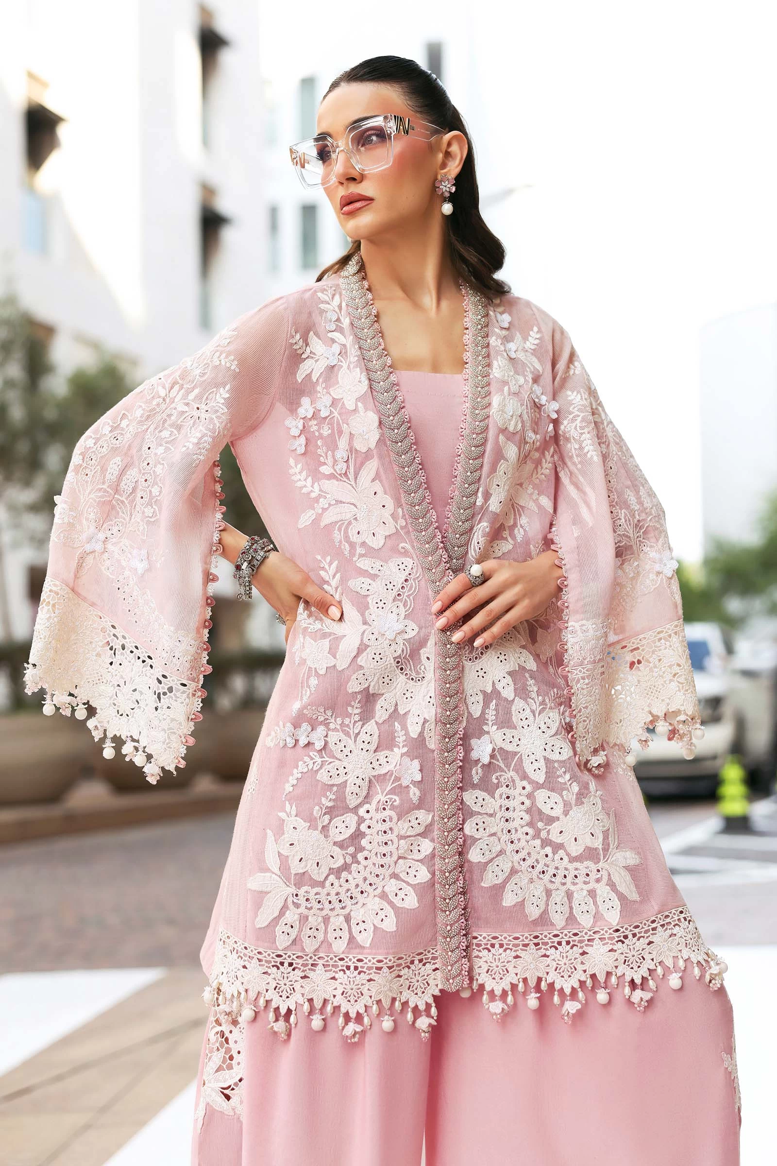 3 Piece Embroidered Lawn Karandi Suit - D-2603-A-Default