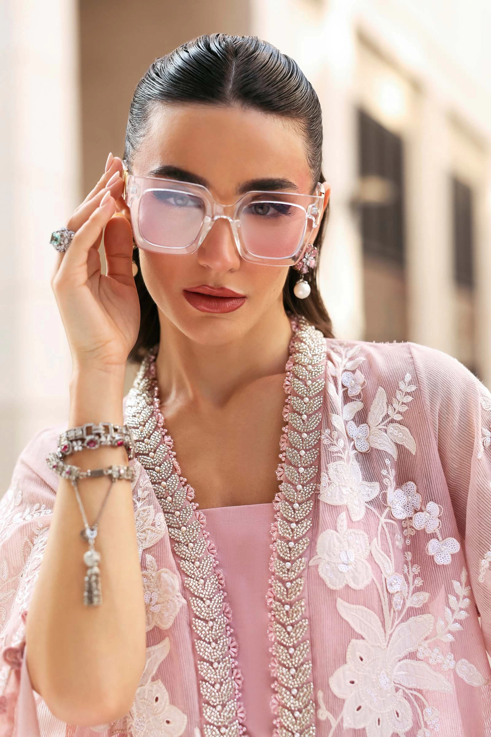 3 Piece Embroidered Lawn Karandi Suit - D-2603-A-Default