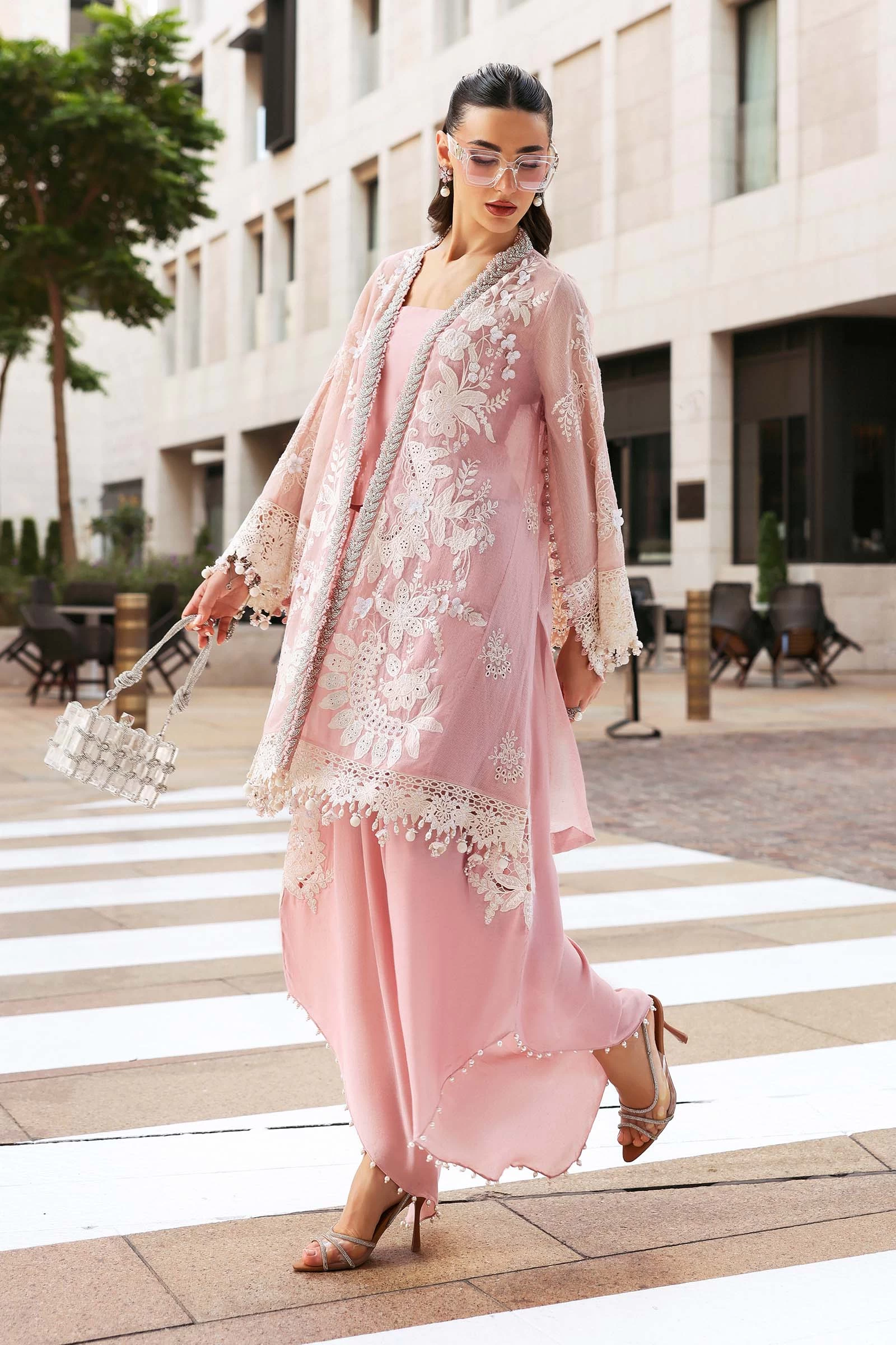 3 Piece Embroidered Lawn Karandi Suit - D-2603-A-Default