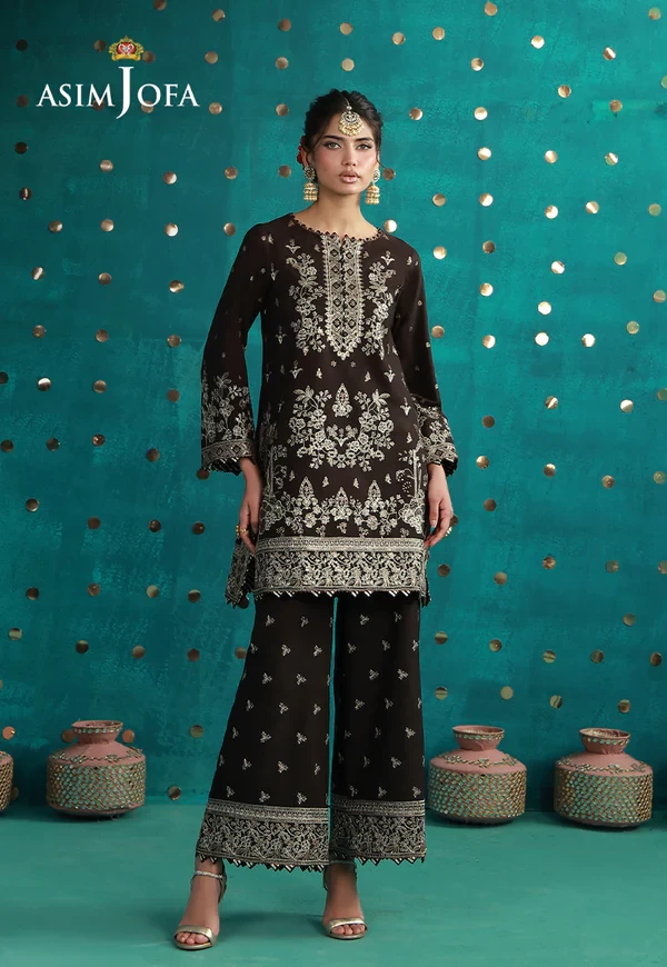 Embroidered Boski Silk - AJULFB-04-UNS