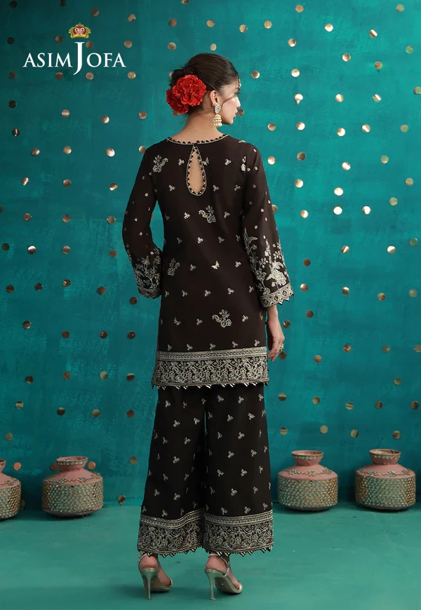 Embroidered Boski Silk - AJULFB-04-UNS