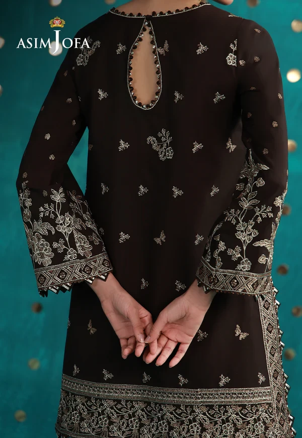Embroidered Boski Silk - AJULFB-04-UNS