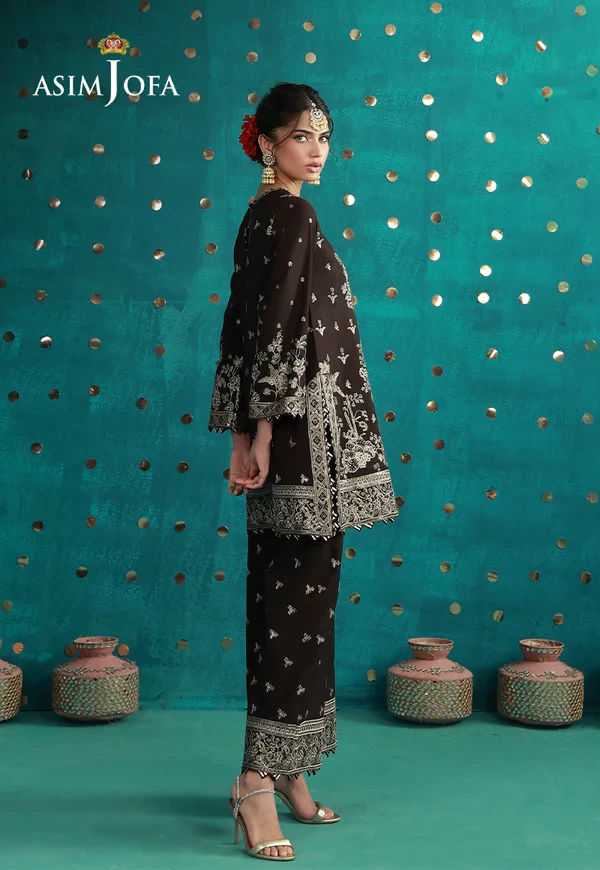 Embroidered Boski Silk - AJULFB-04-UNS