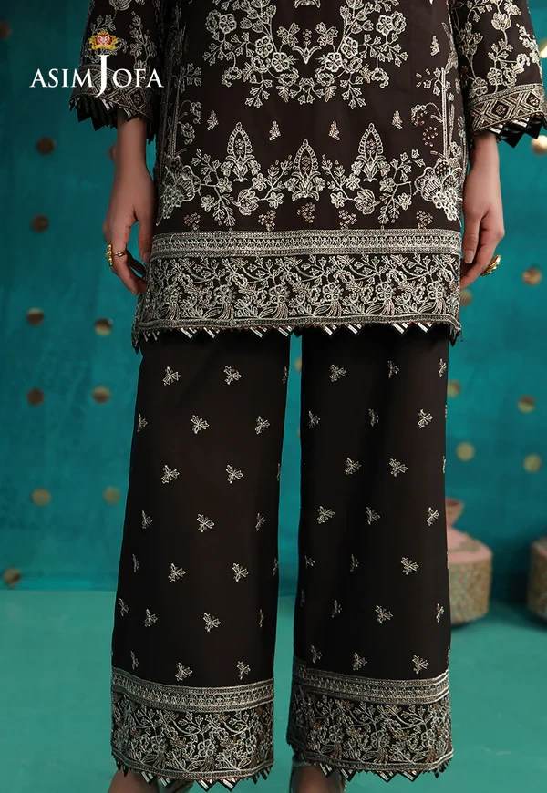 Embroidered Boski Silk - AJULFB-04-UNS