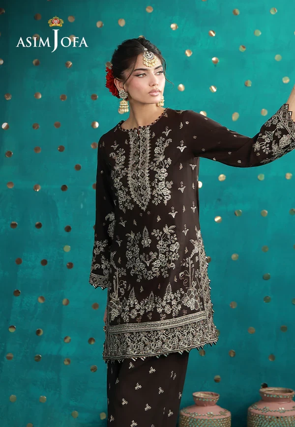 Embroidered Boski Silk - AJULFB-04-UNS